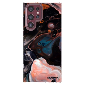 Picasee silikónový prehľadný obal pre Samsung Galaxy S22 Ultra 5G - Cream