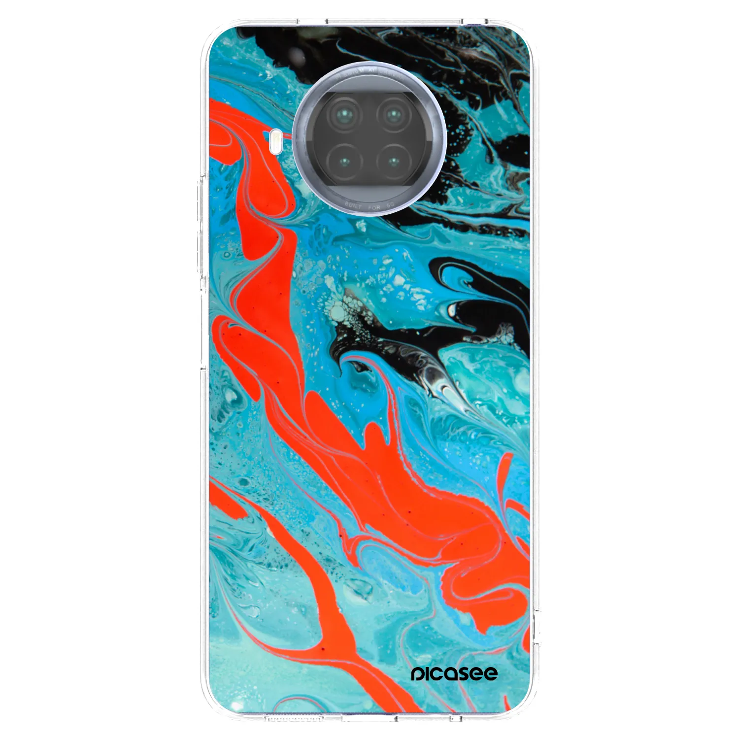 Picasee silikónový prehľadný obal pre Xiaomi Mi 10T Lite - Blue Magma