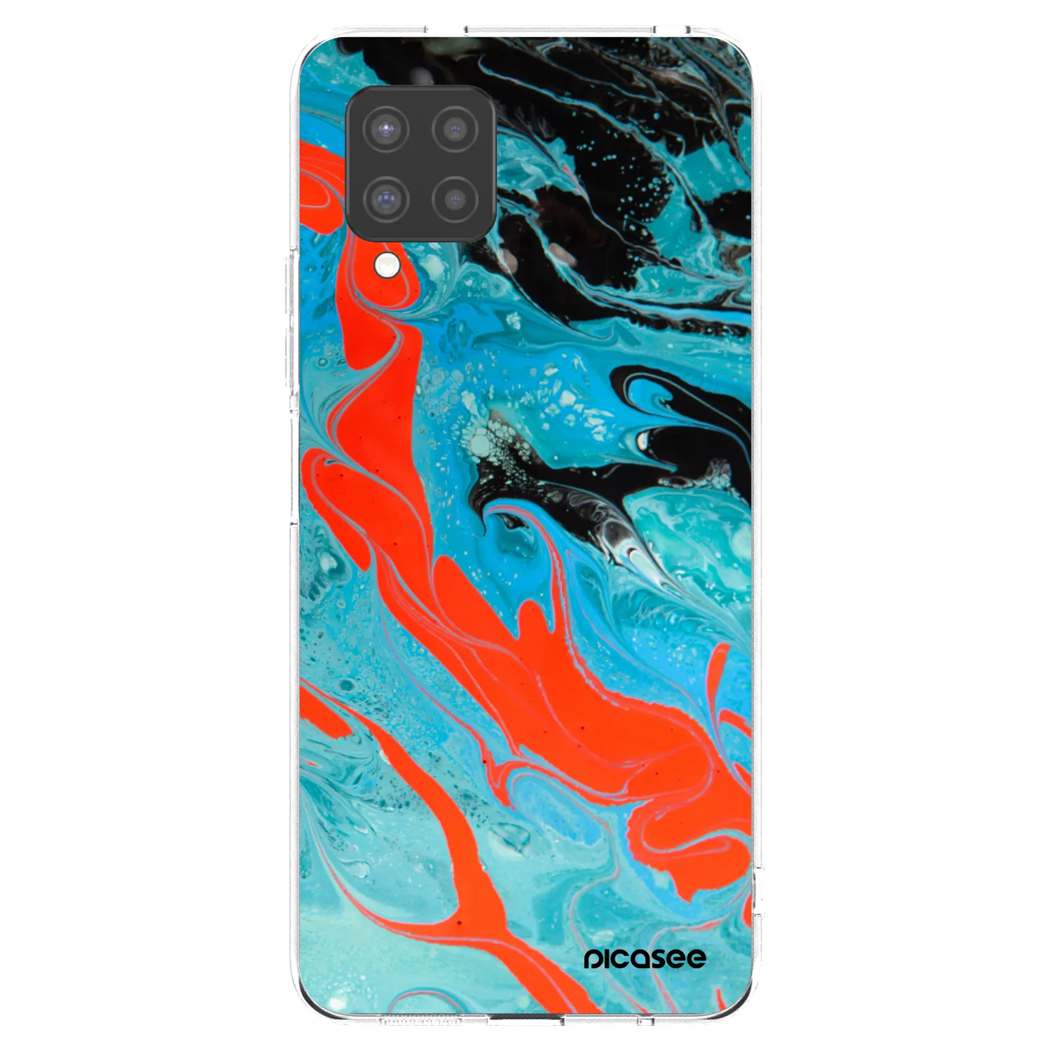 Picasee silikónový prehľadný obal pre Samsung Galaxy A42 A426B - Blue Magma