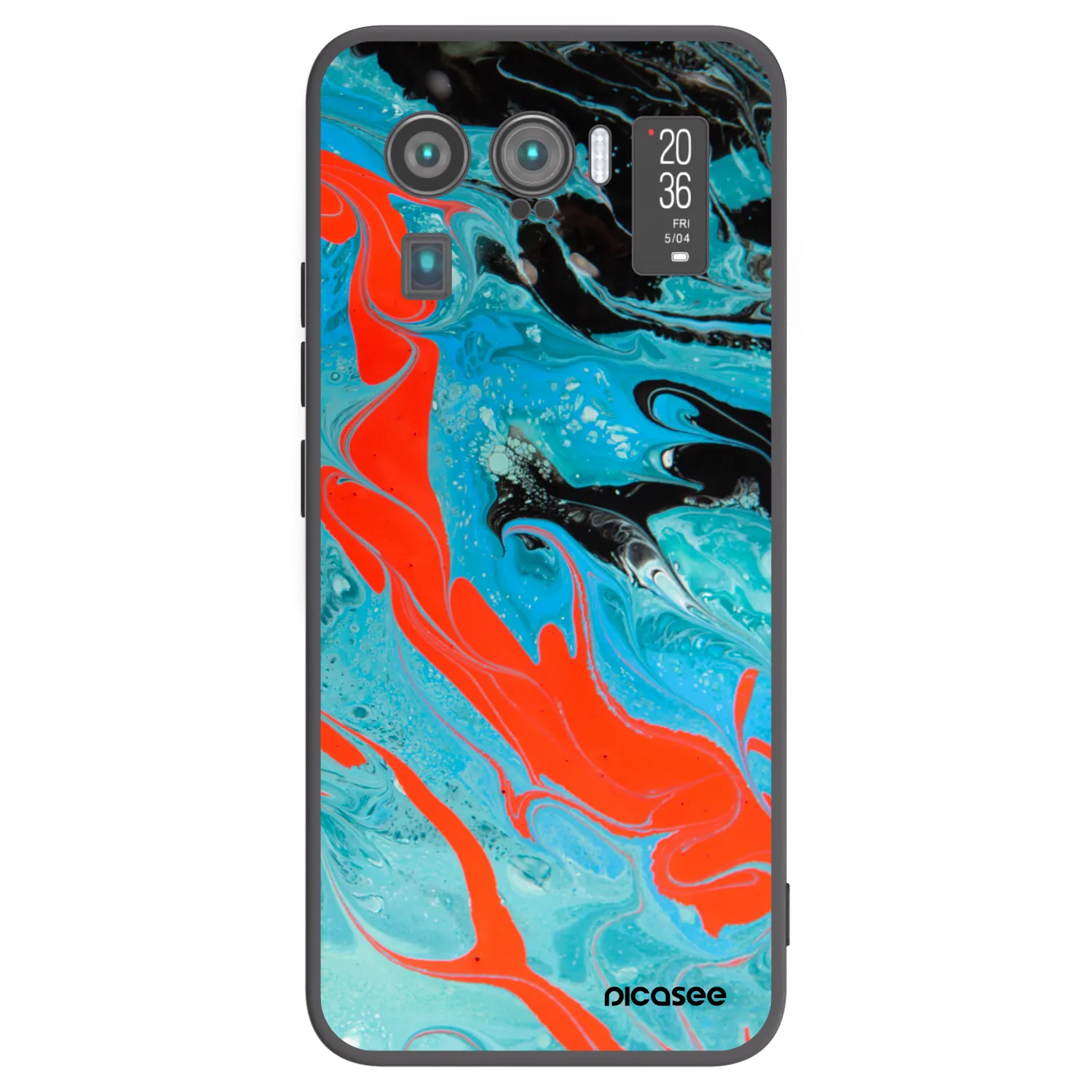Picasee silikónový čierny obal pre Xiaomi Mi 11 Ultra - Blue Magma