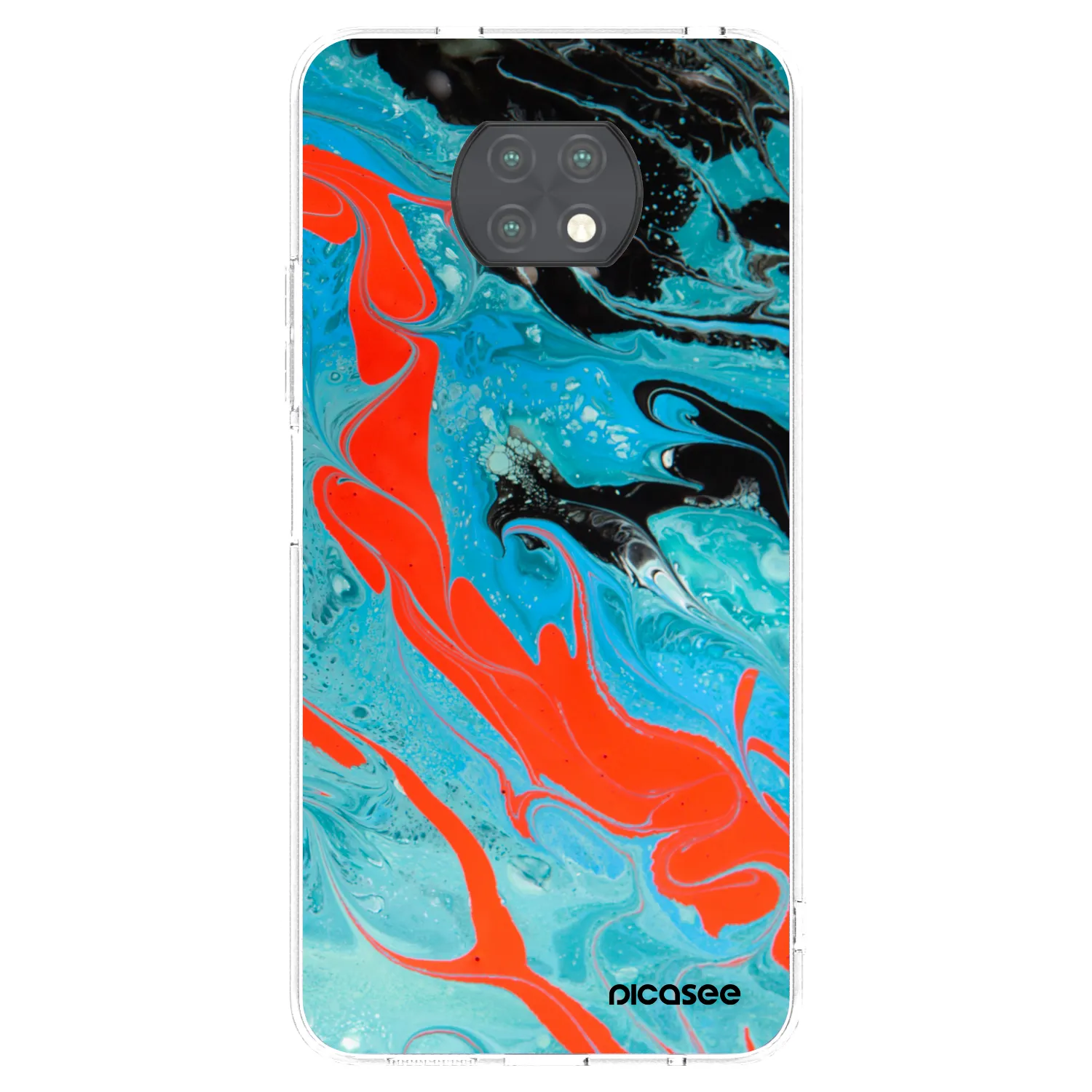 Silikónový prehľadný obal pre Xiaomi Redmi Note 9T - Blue Magma