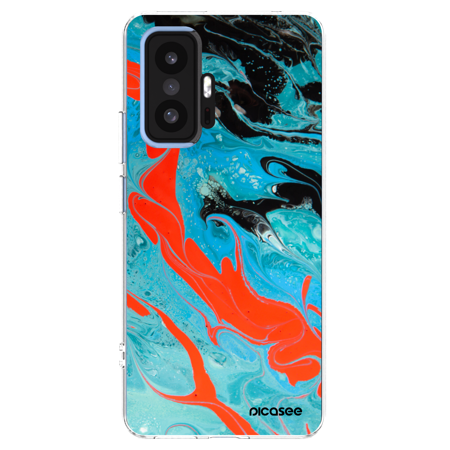 Picasee silikónový prehľadný obal pre Xiaomi 11T - Blue Magma