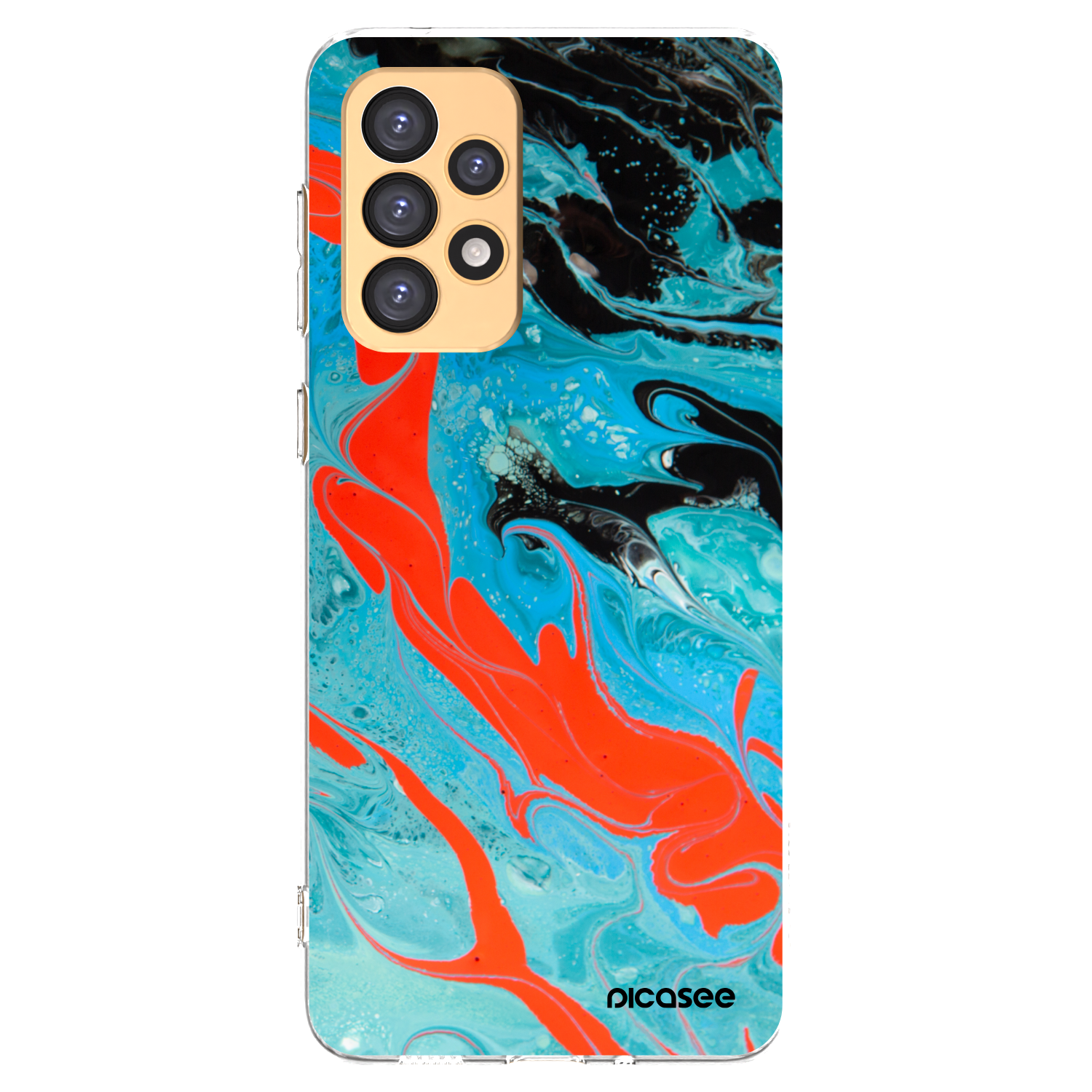 Picasee silikónový prehľadný obal pre Samsung Galaxy A33 5G A336 - Blue Magma
