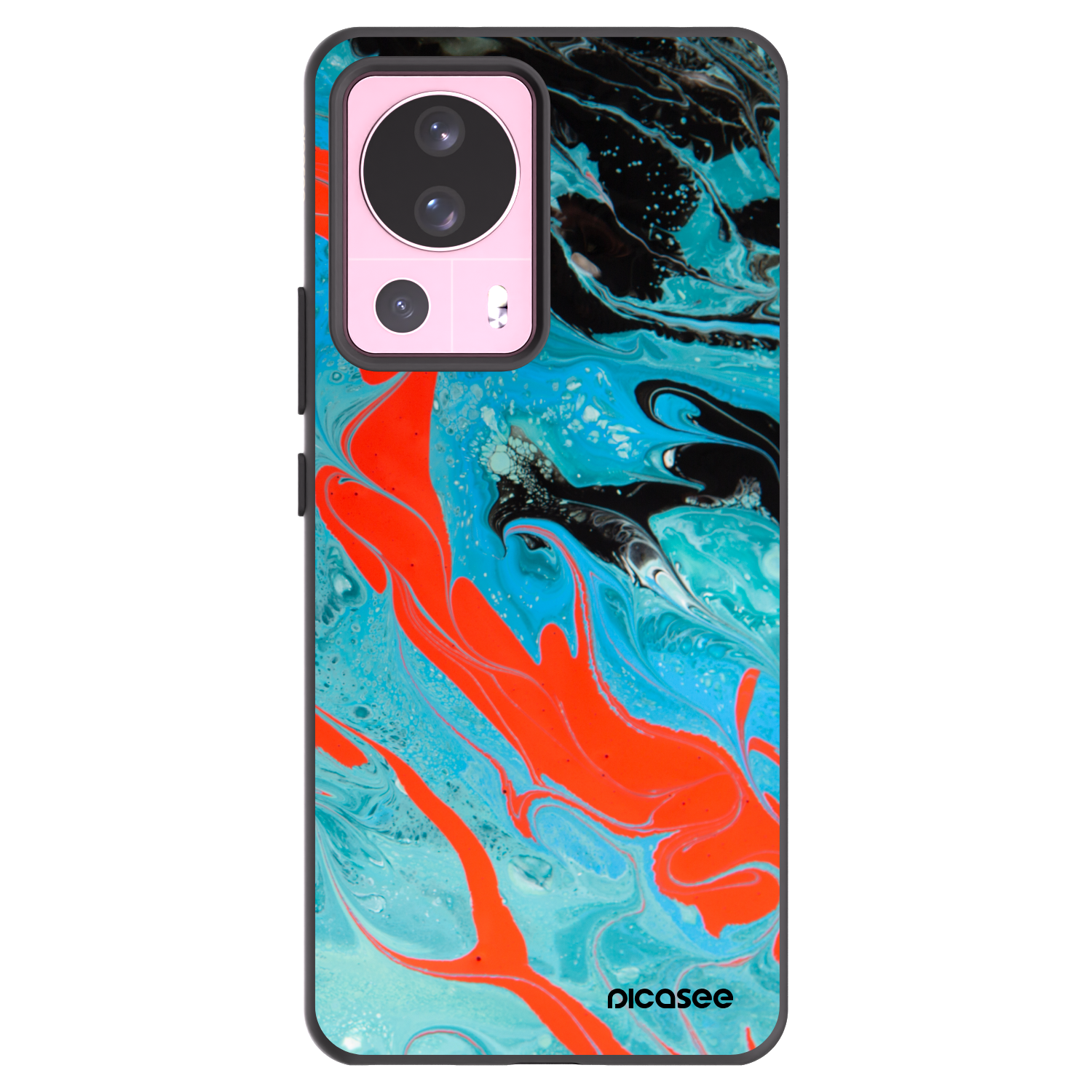 Picasee silikónový čierny obal pre Xiaomi 13 Lite - Blue Magma