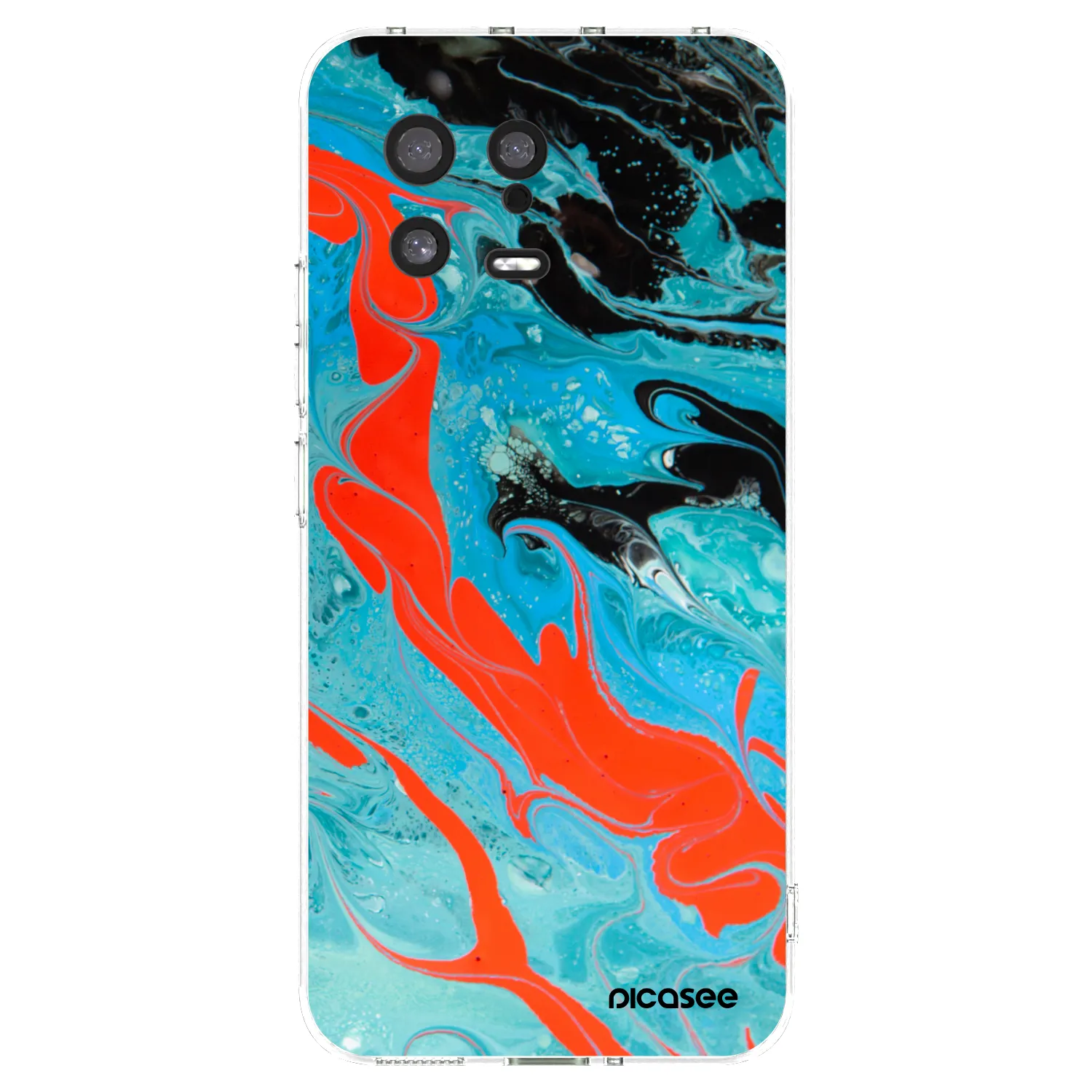Silikónový prehľadný obal pre Xiaomi 13 - Blue Magma
