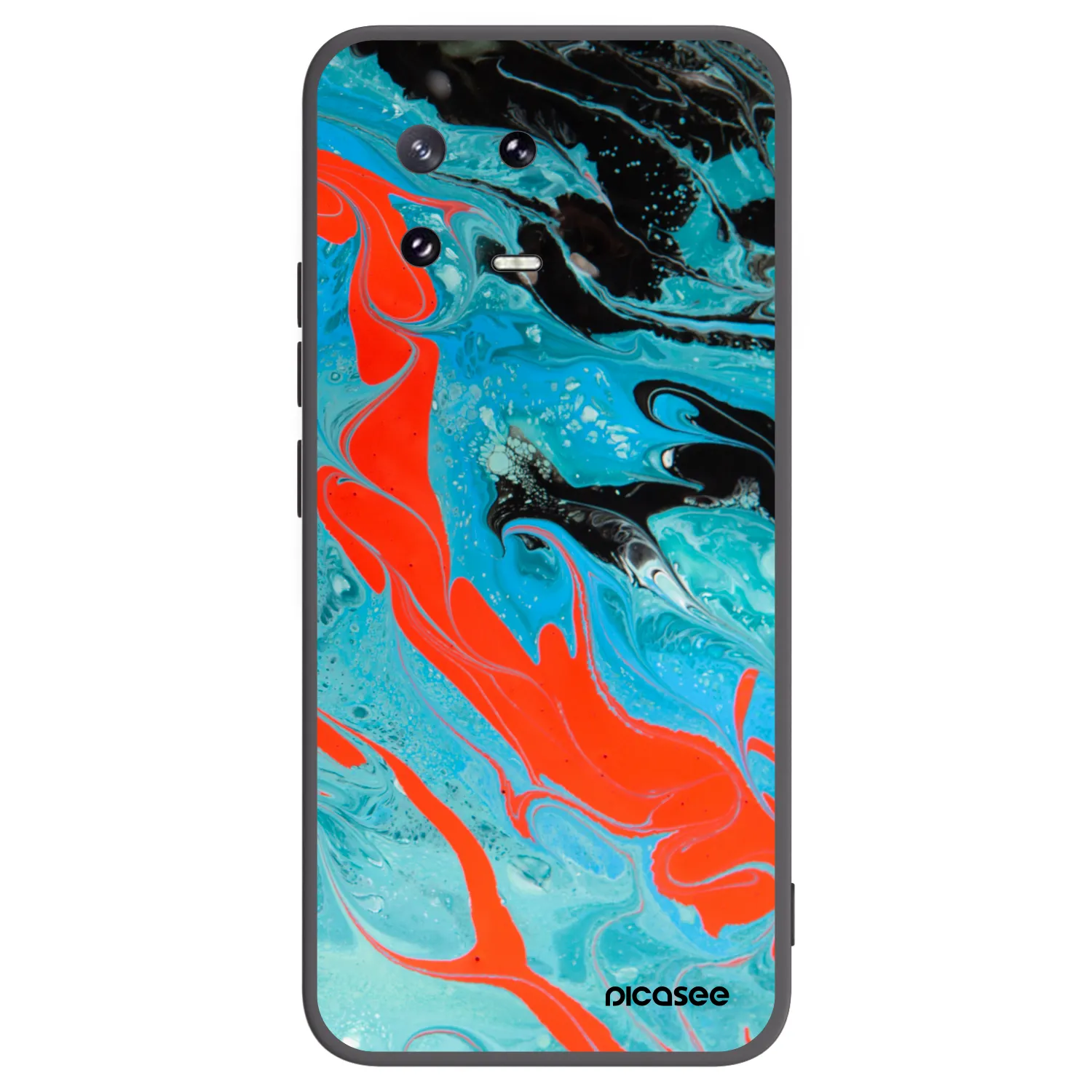 Picasee silikónový čierny obal pre Xiaomi 13 Pro - Blue Magma