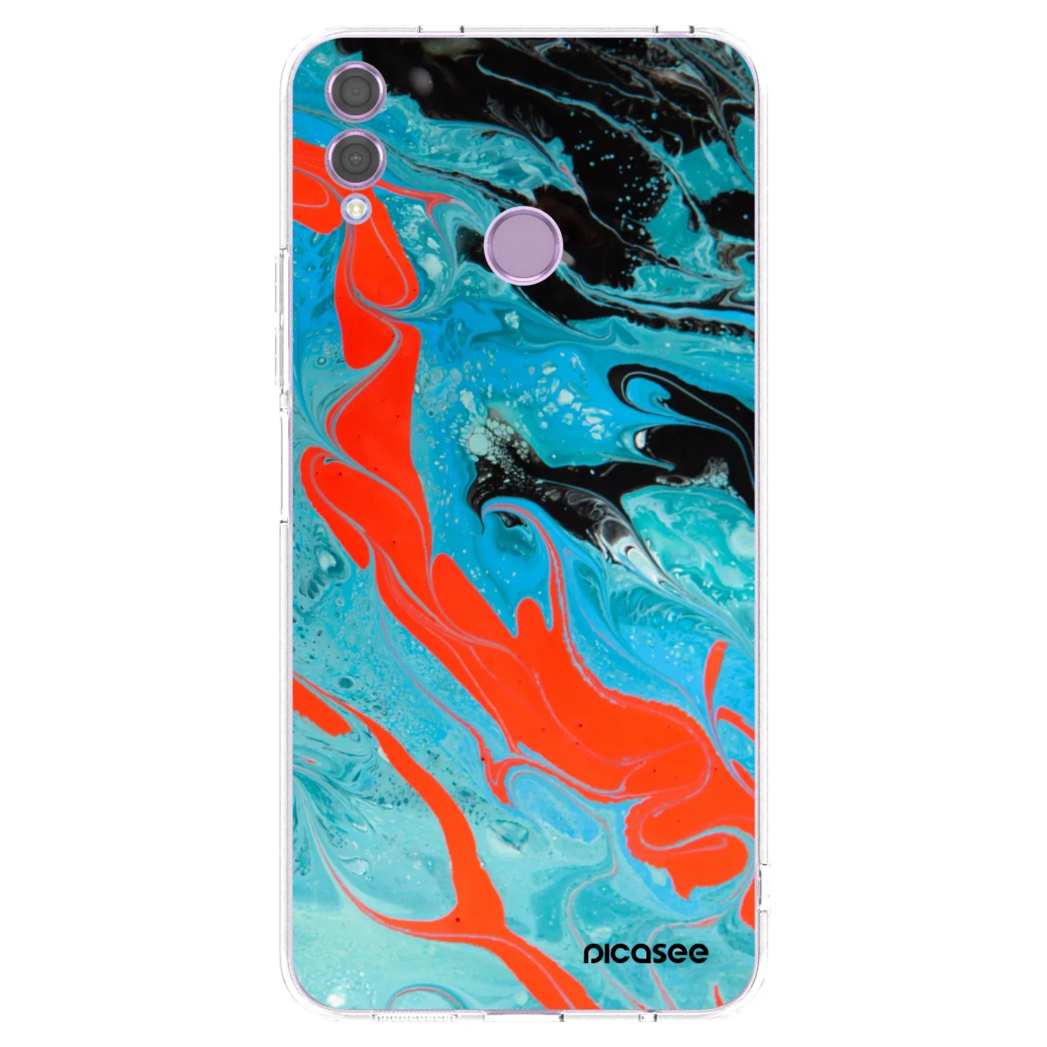 Silikónový prehľadný obal pre Honor 8X - Blue Magma