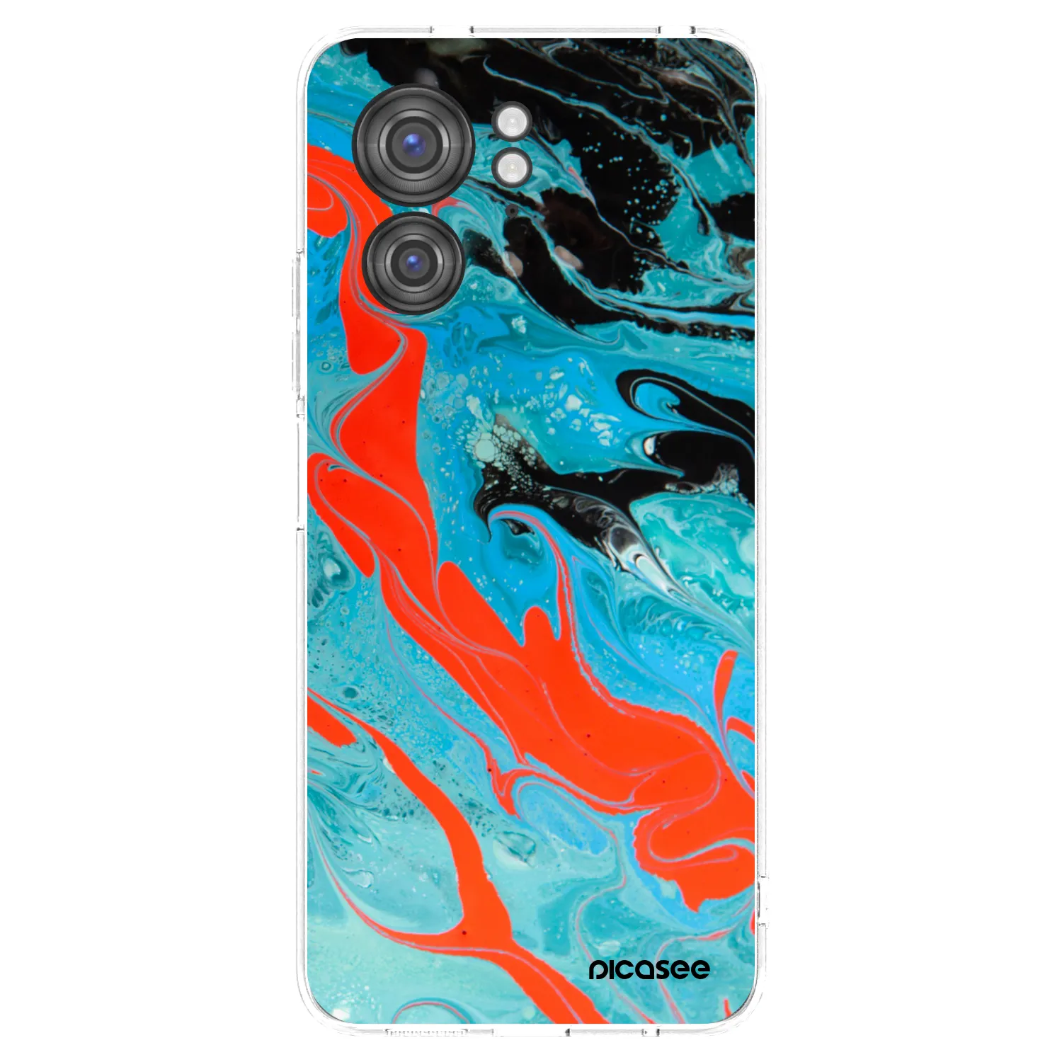 Picasee silikónový prehľadný obal pre Motorola Edge 40 - Blue Magma