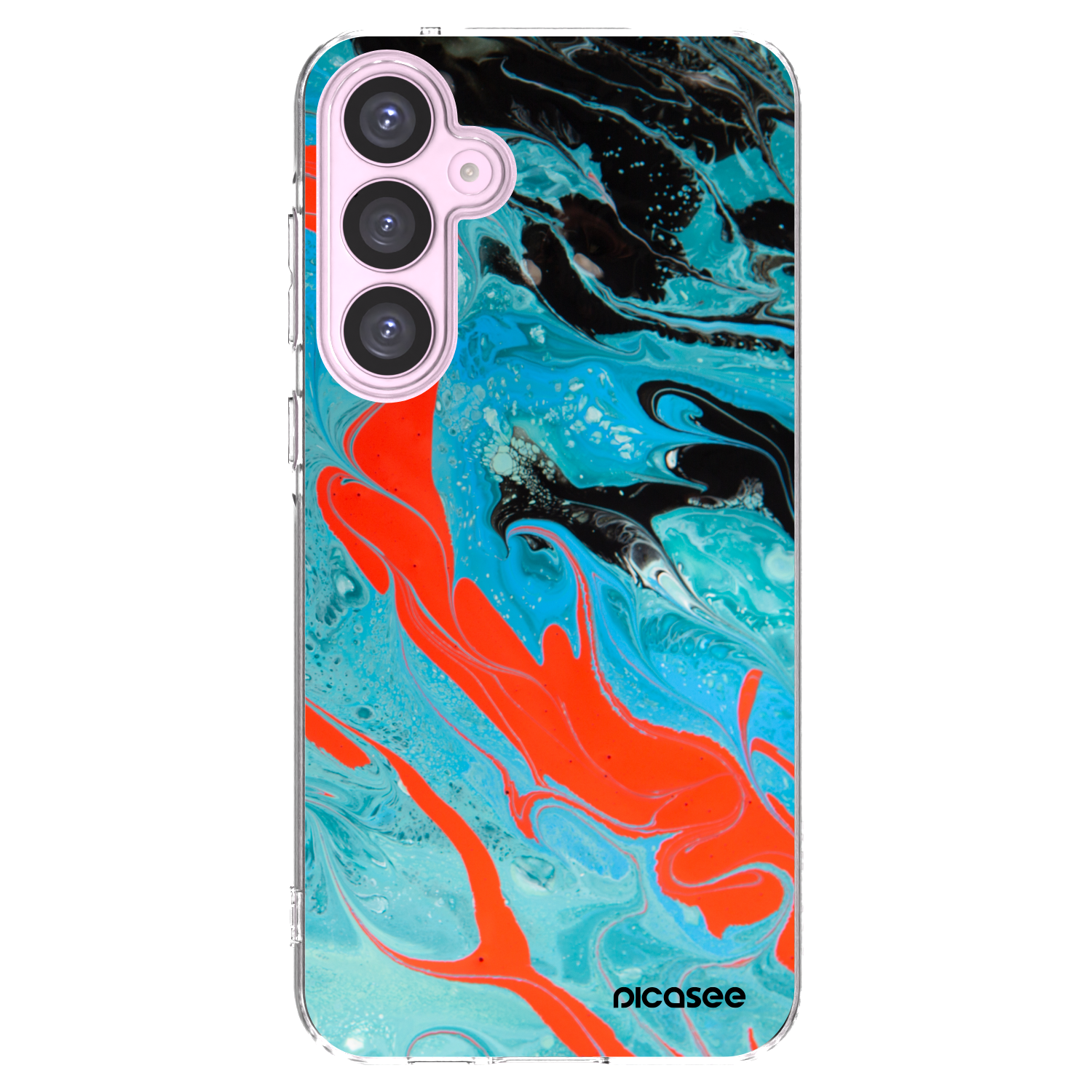 Picasee silikónový prehľadný obal pre Samsung Galaxy A55 5G A556B - Blue Magma