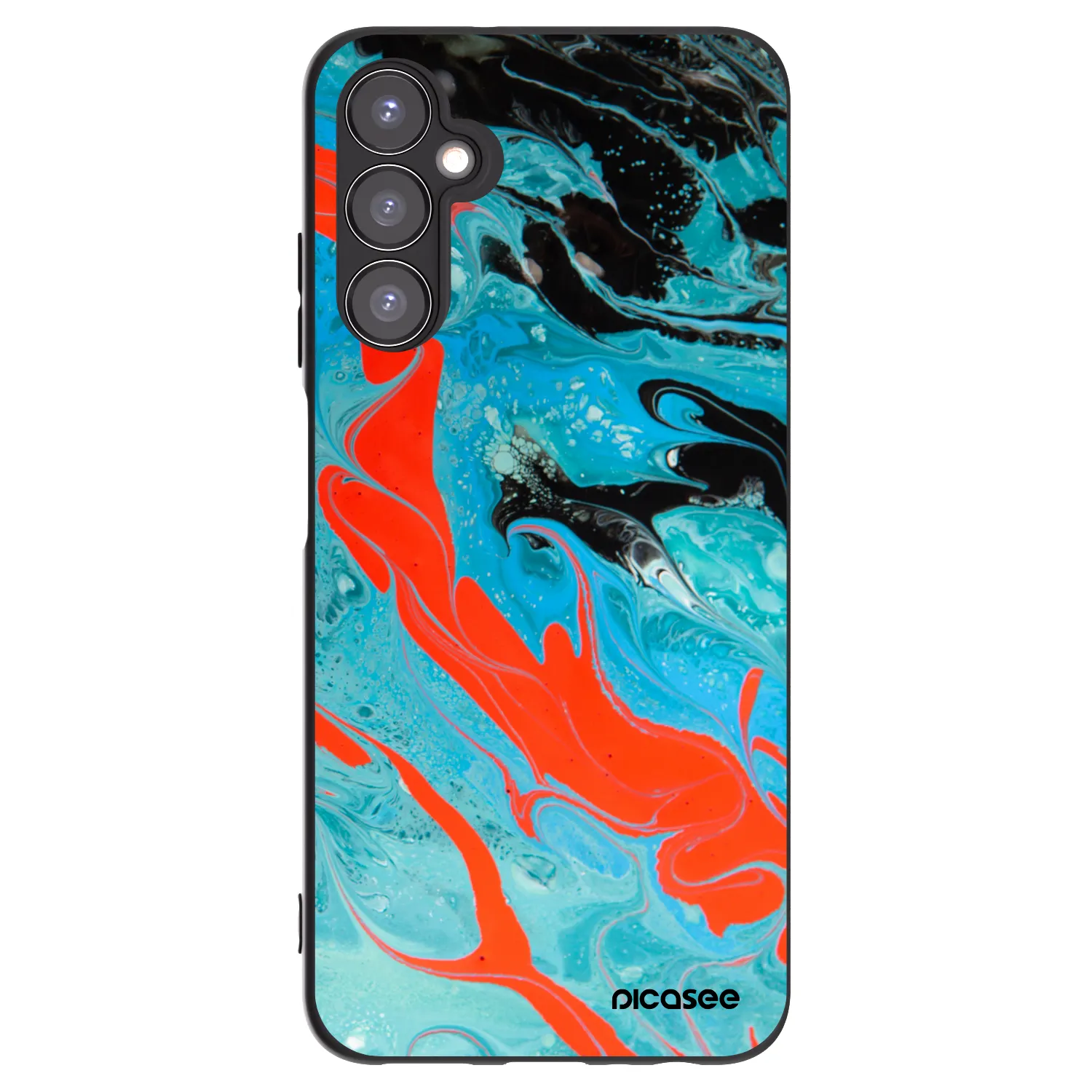 Picasee silikónový čierny obal pre Samsung Galaxy A05s A057G - Blue Magma