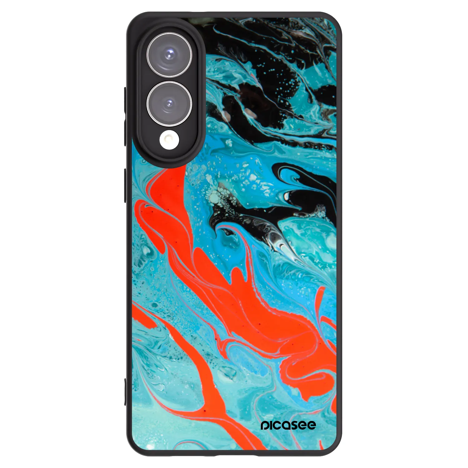 Silikónový čierny obal pre Samsung Galaxy S25 Edge 5G - Blue Magma