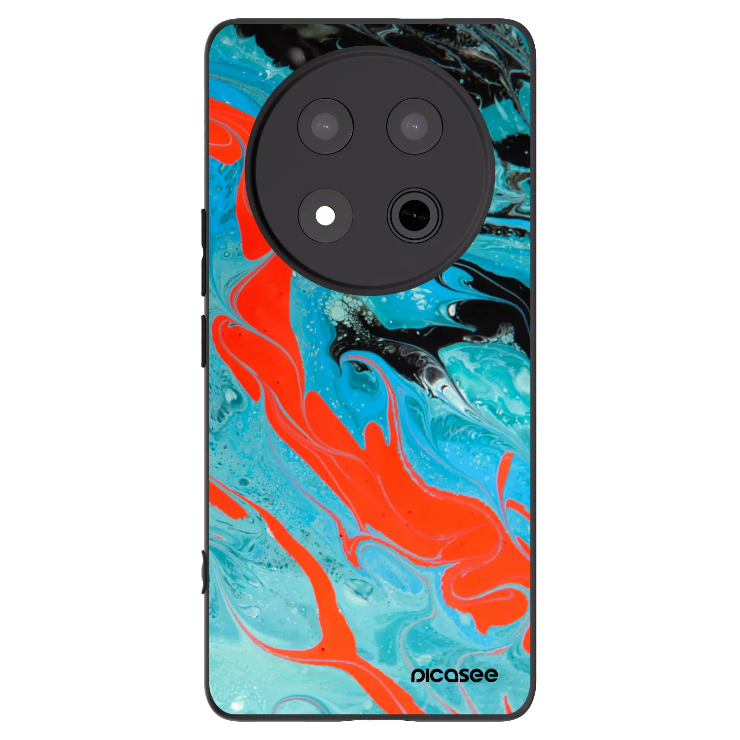 Picasee silikónový čierny obal pre Honor Magic7 Lite 5G - Blue Magma