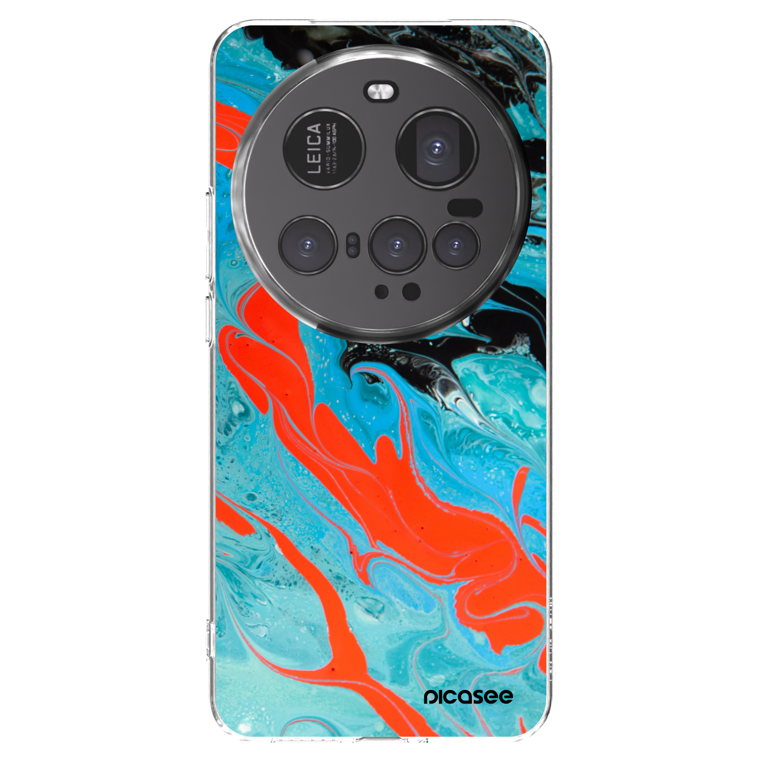 Picasee silikónový prehľadný obal pre Xiaomi 15 Ultra - Blue Magma