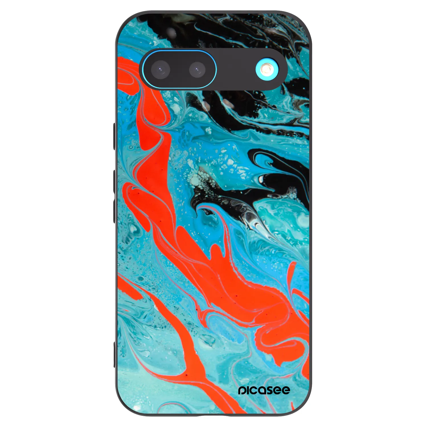 Silikónový čierny obal pre Google Pixel 8 - Blue Magma