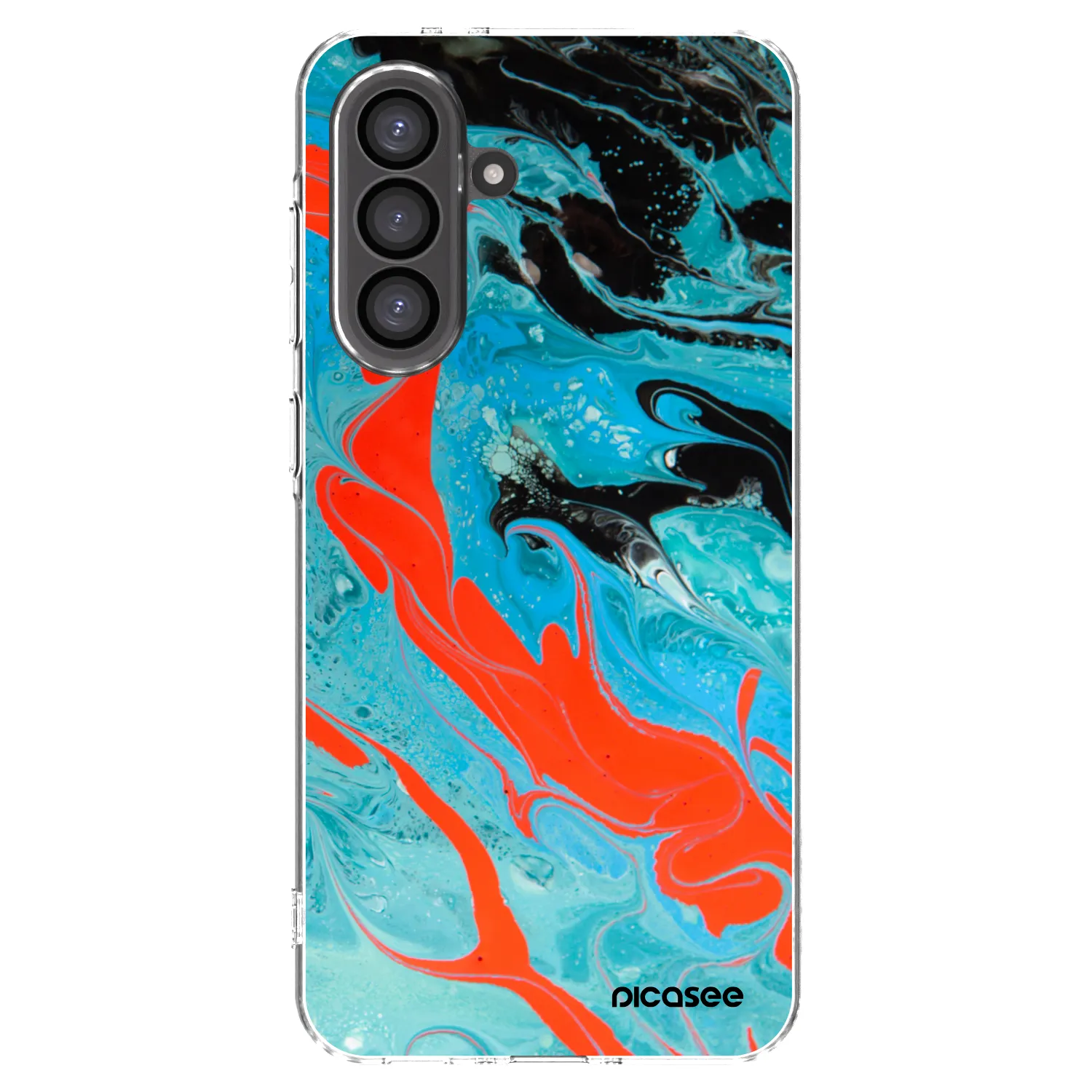 Picasee silikónový prehľadný obal pre Samsung Galaxy A56 5G A566B - Blue Magma