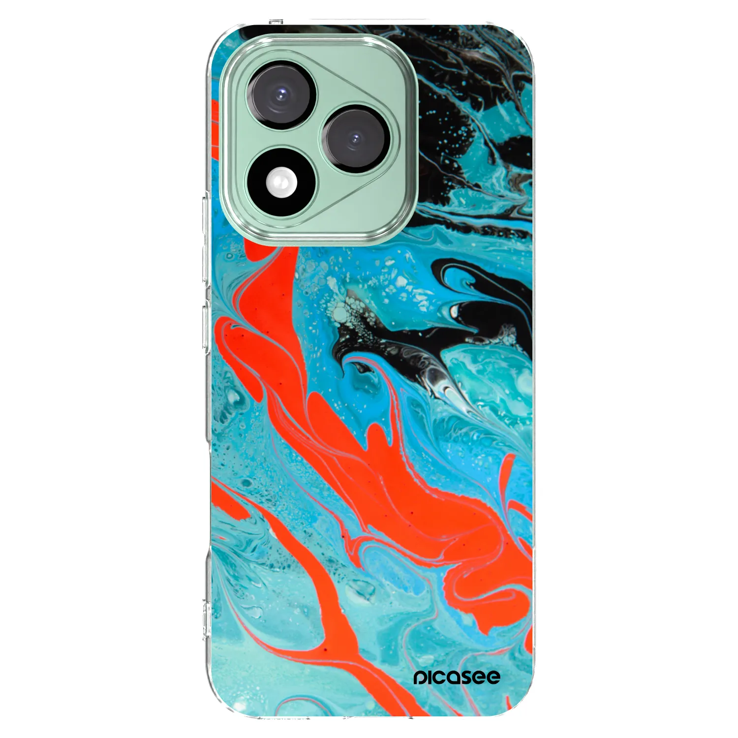 Silikónový prehľadný obal pre Honor 400 Lite 5G - Blue Magma