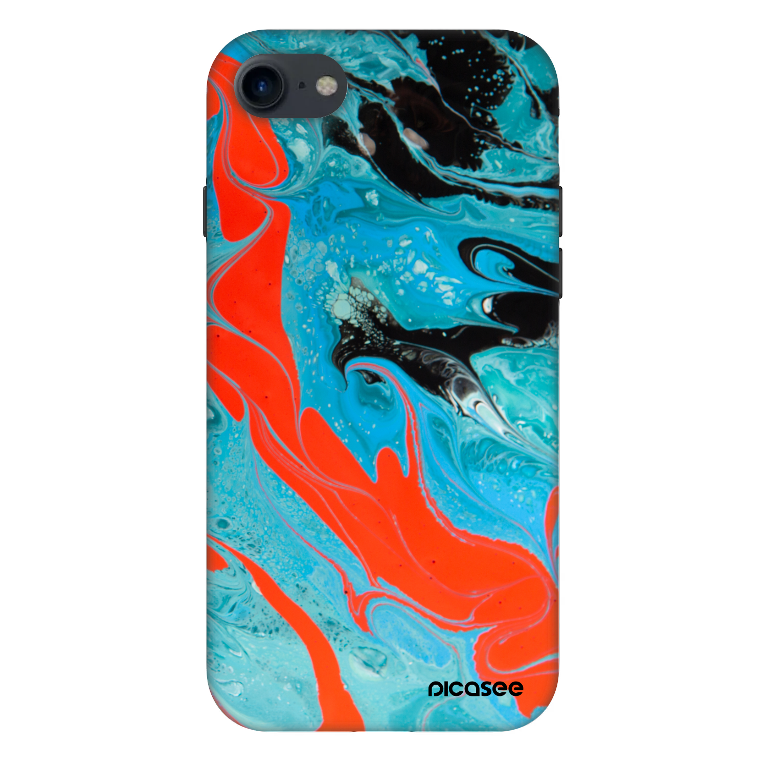 Picasee Fashion Case pre Apple iPhone 8 - Blue Magma