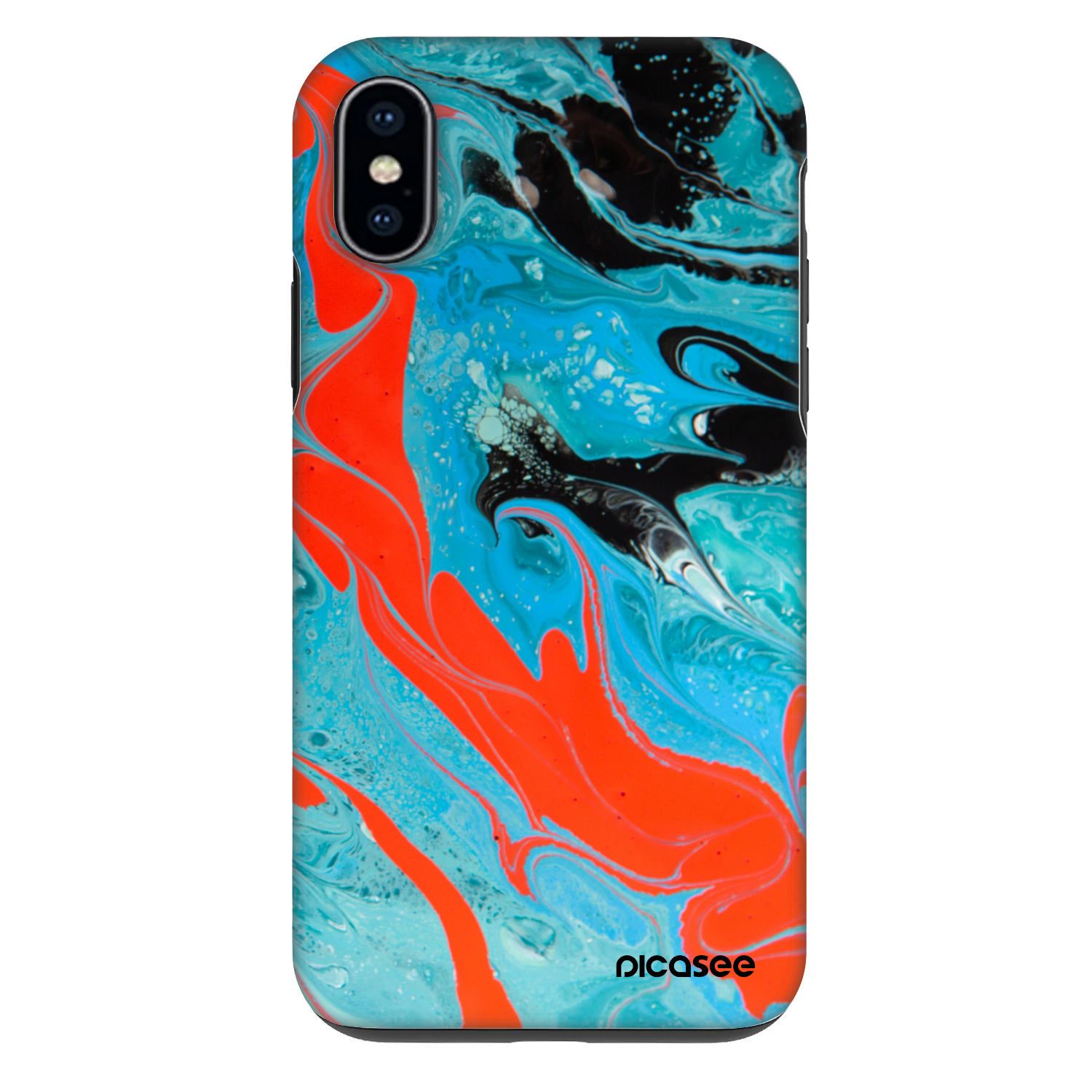 Picasee Fashion Case pre Apple iPhone X/XS - Blue Magma