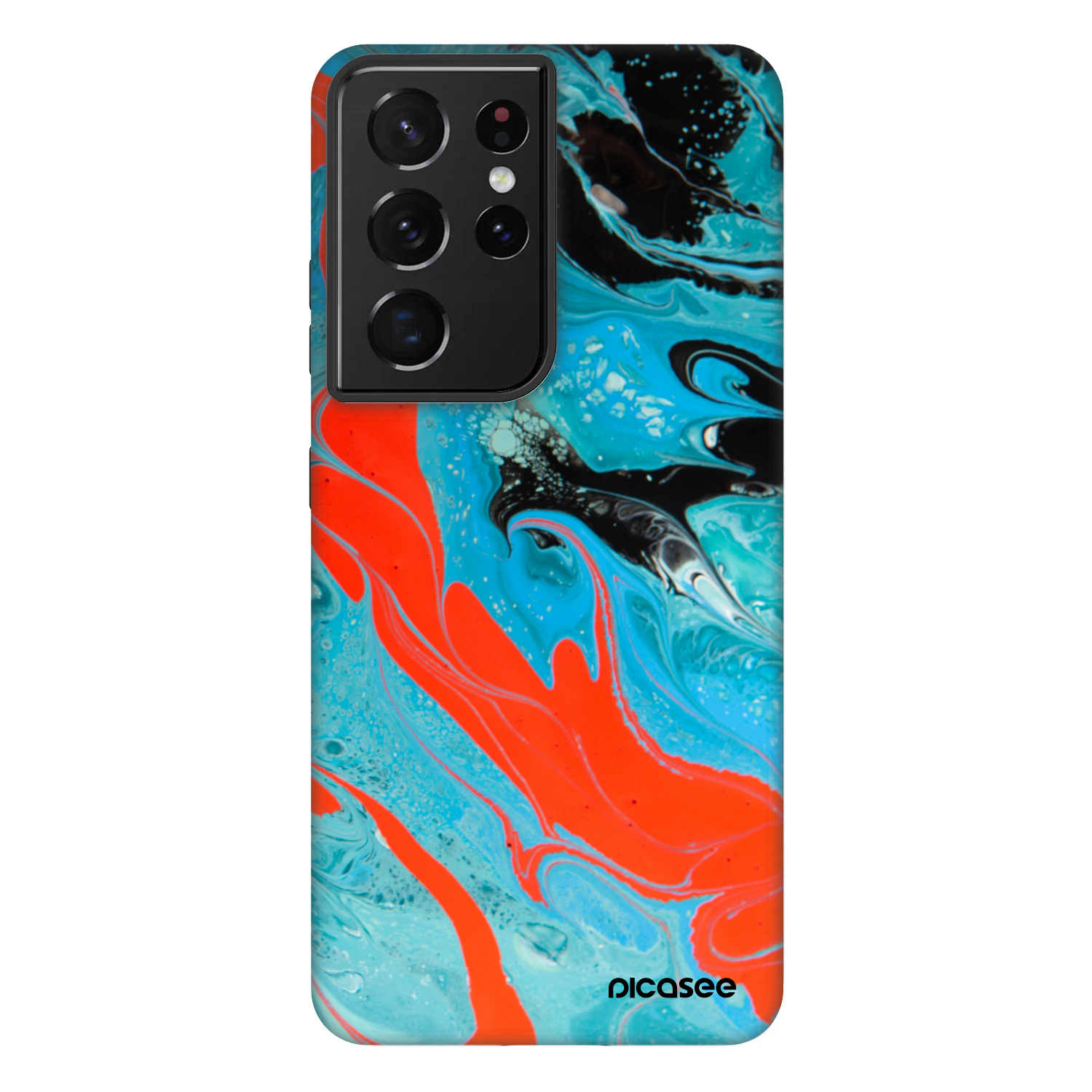 Picasee Fashion Case pre Samsung Galaxy S21 Ultra 5G G998B - Blue Magma