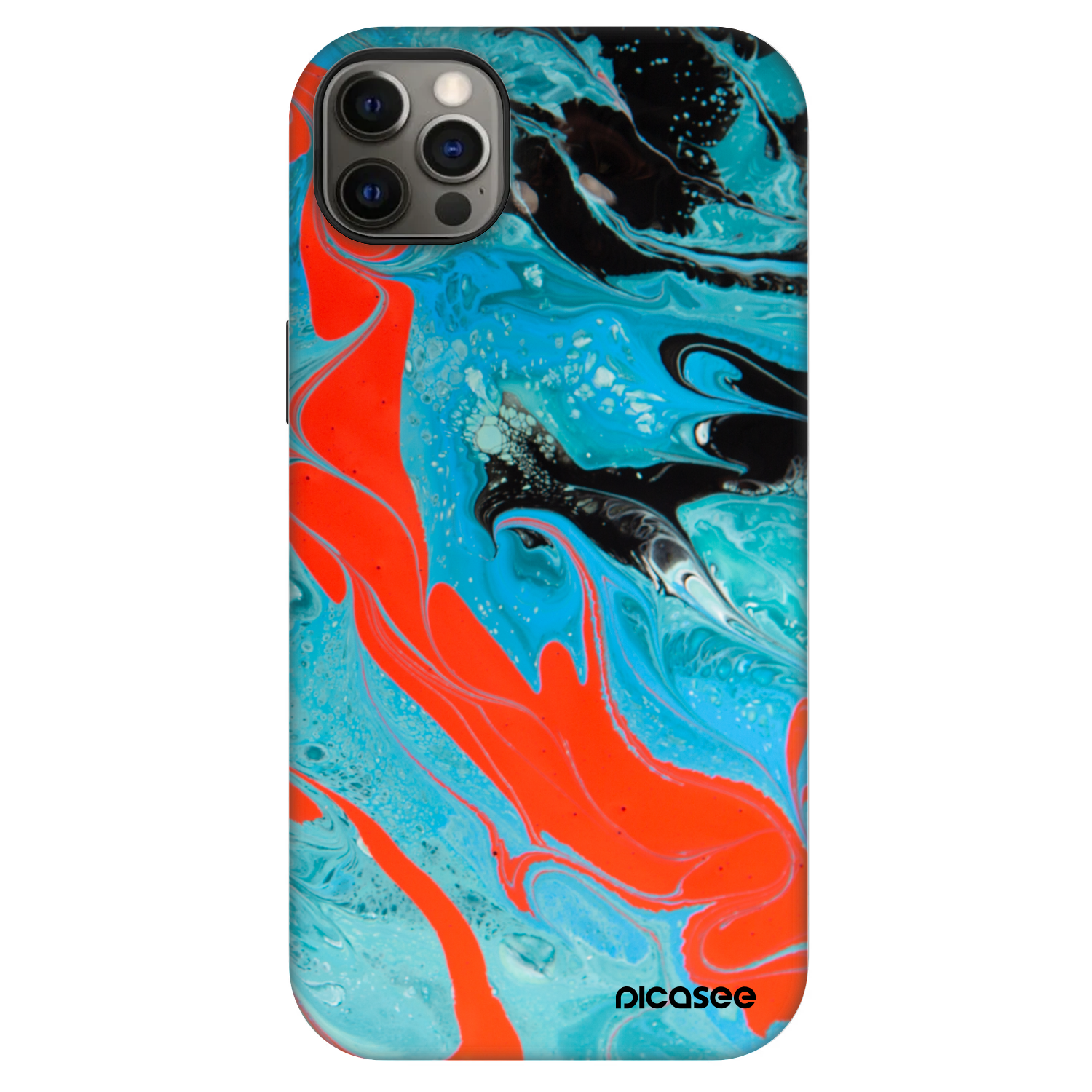 Picasee Fashion Case MagSafe pre Apple iPhone 12 Pro Max - Blue Magma