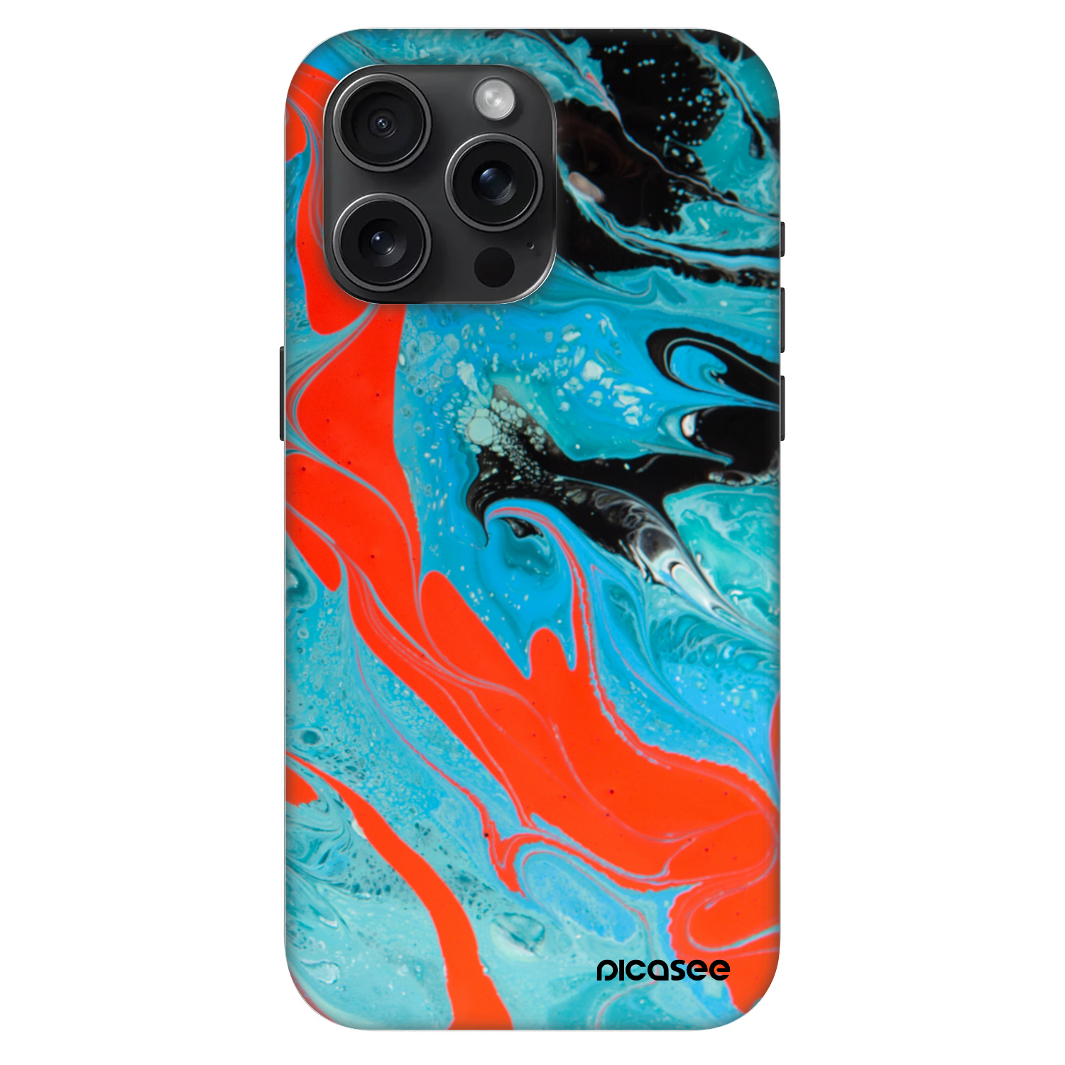 Picasee Fashion Case MagSafe pre Apple iPhone 15 Pro Max - Blue Magma