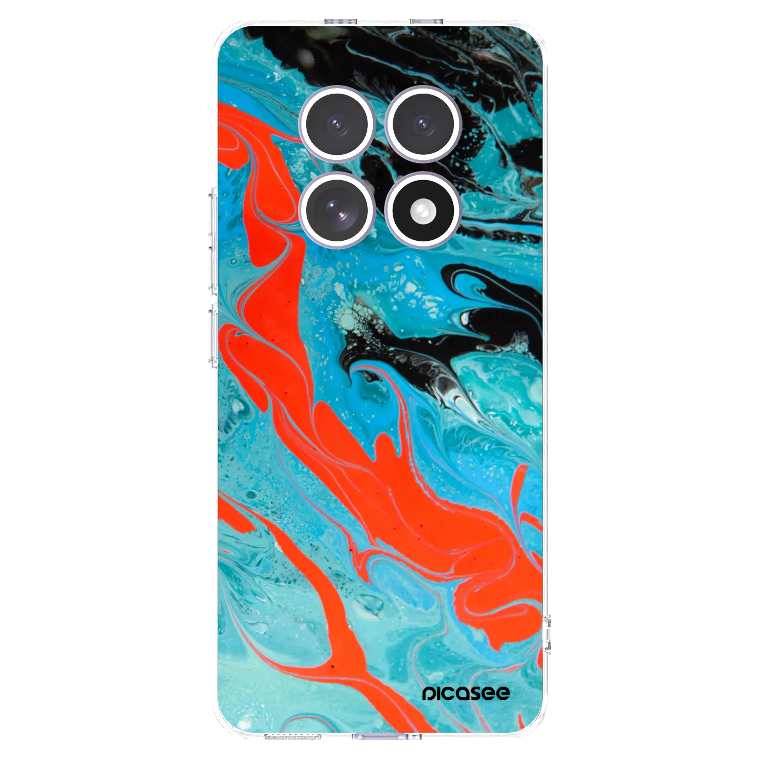 Picasee silikónový prehľadný obal pre Xiaomi Redmi Note 15 - Blue Magma