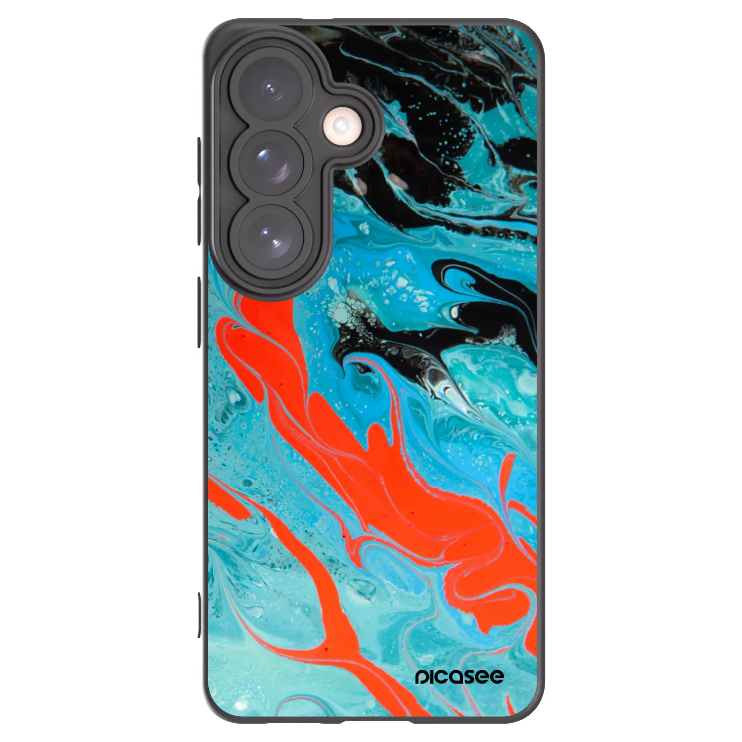 Picasee silikónový čierny obal pre Samsung Galaxy S26 - Blue Magma