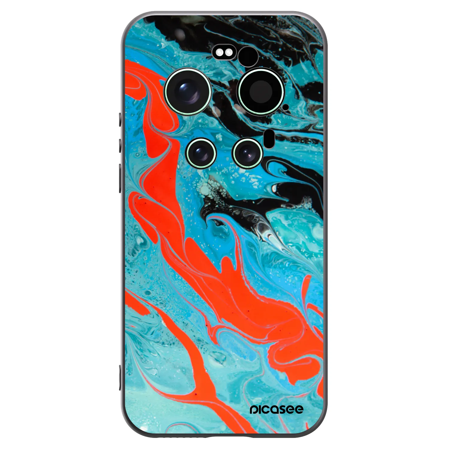 Picasee silikónový čierny obal pre Xiaomi 17 Ultra - Blue Magma