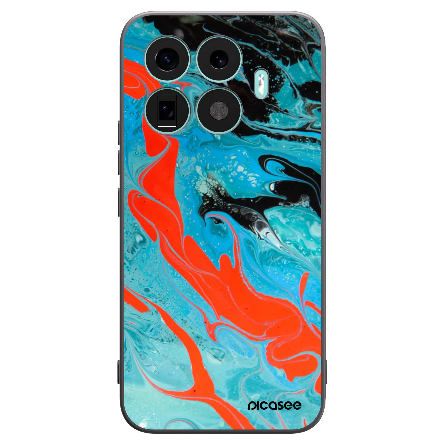 Picasee silikónový čierny obal pre Xiaomi 17T Pro - Blue Magma