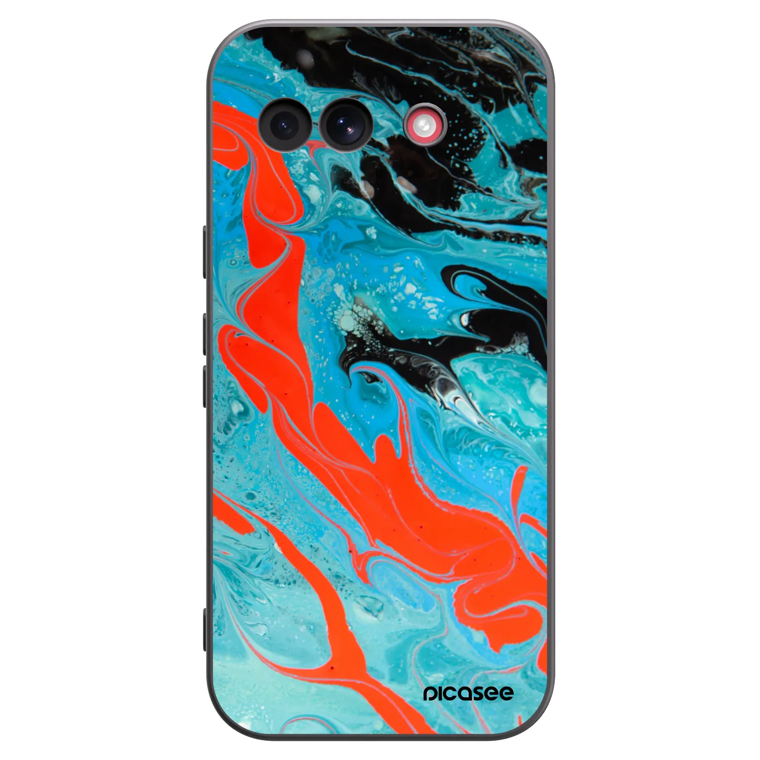 Picasee silikónový čierny obal pre Google Pixel 10a - Blue Magma