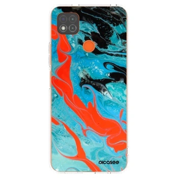 Picasee silikónový prehľadný obal pre Xiaomi Redmi 9C - Blue Magma