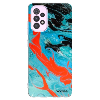 Picasee silikónový prehľadný obal pre Samsung Galaxy A32 5G A326B - Blue Magma