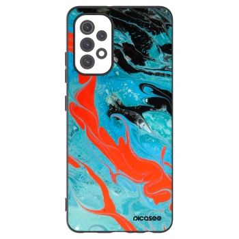 Picasee silikónový čierny obal pre Samsung Galaxy A32 5G A326B - Blue Magma