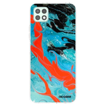 Picasee silikónový prehľadný obal pre Samsung Galaxy A22 A226B 5G - Blue Magma