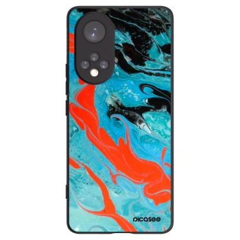 Picasee silikónový čierny obal pre Honor 50 5G - Blue Magma