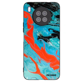 Picasee silikónový čierny obal pre Huawei Nova 8i - Blue Magma