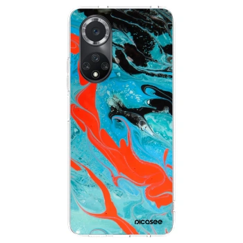 Picasee silikónový prehľadný obal pre Huawei Nova 9 SE - Blue Magma