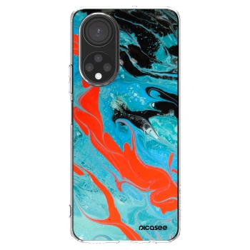 Picasee silikónový prehľadný obal pre Honor X7 - Blue Magma