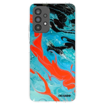 Picasee silikónový prehľadný obal pre Samsung Galaxy A73 5G - Blue Magma