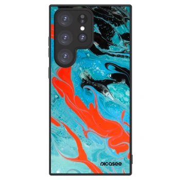 Picasee ULTIMATE CASE PowerShare pro Samsung Galaxy S23 Ultra 5G - Blue Magma