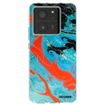 Picasee silikónový prehľadný obal pre Xiaomi 13T - Blue Magma