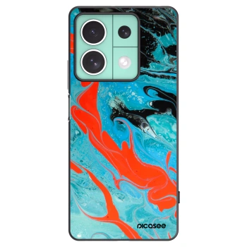 Picasee silikónový čierny obal pre Xiaomi Redmi Note 13 5G - Blue Magma