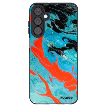 Picasee silikónový čierny obal pre Samsung Galaxy A25 A256B 5G - Blue Magma
