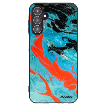 Picasee silikónový čierny obal pre Samsung Galaxy A15 A156B 5G - Blue Magma