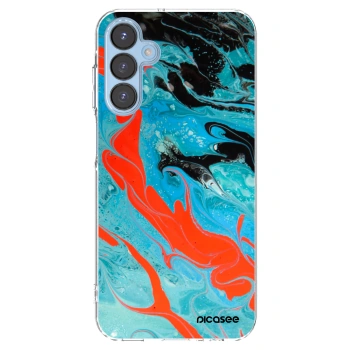 Picasee silikónový prehľadný obal pre Samsung Galaxy A15 A156B 5G - Blue Magma