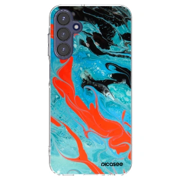 Picasee silikónový prehľadný obal pre Samsung Galaxy A15 A155F 4G - Blue Magma