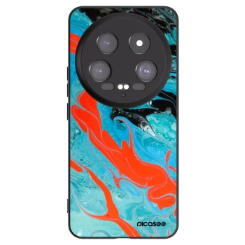 Picasee silikónový čierny obal pre Xiaomi 14 Ultra - Blue Magma