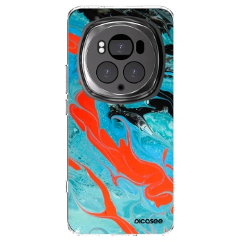Picasee silikónový prehľadný obal pre Honor Magic6 Pro - Blue Magma
