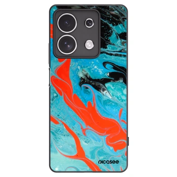 Picasee silikónový čierny obal pre Xiaomi Redmi Note 13 4G - Blue Magma