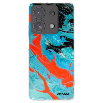 Picasee silikónový prehľadný obal pre Xiaomi Redmi Note 13 Pro 4G - Blue Magma